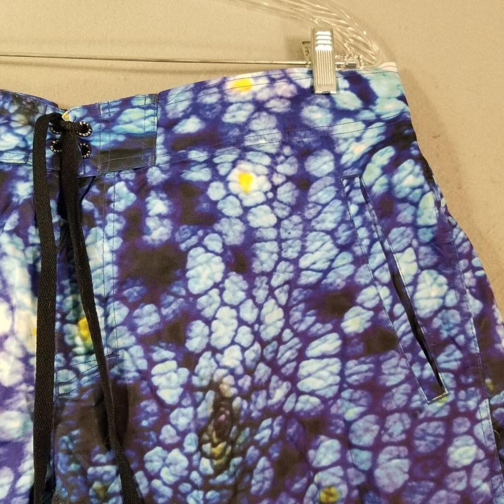 Reel Legends swim shorts bathing suit men's XL extra large Blue pockets fishing - Picture 3 of 13